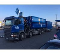 ACV Container mieten aus München (Unterschleißheim) - Fuhrpark Scania LKW blau
